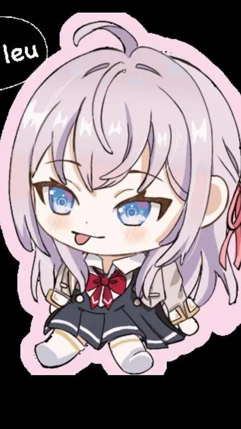 ai character: alya chibi:3 background