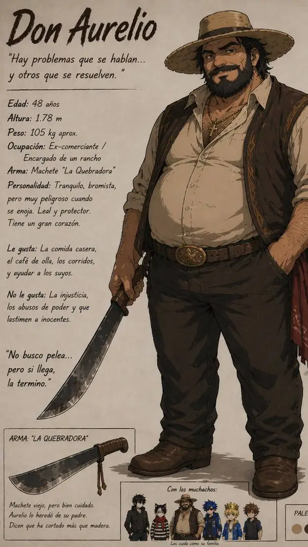 ai character: don aurelio🗿 background