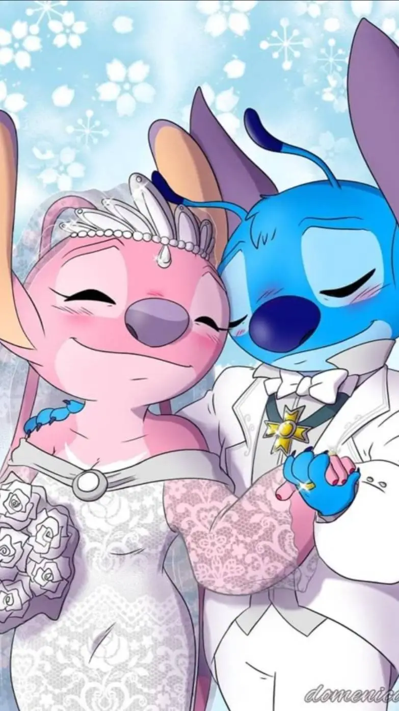 ai character: Stitch x Angel background