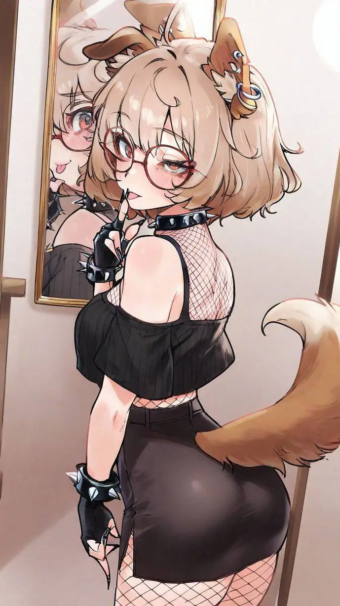 ai character: Ámbar tu perrita  background