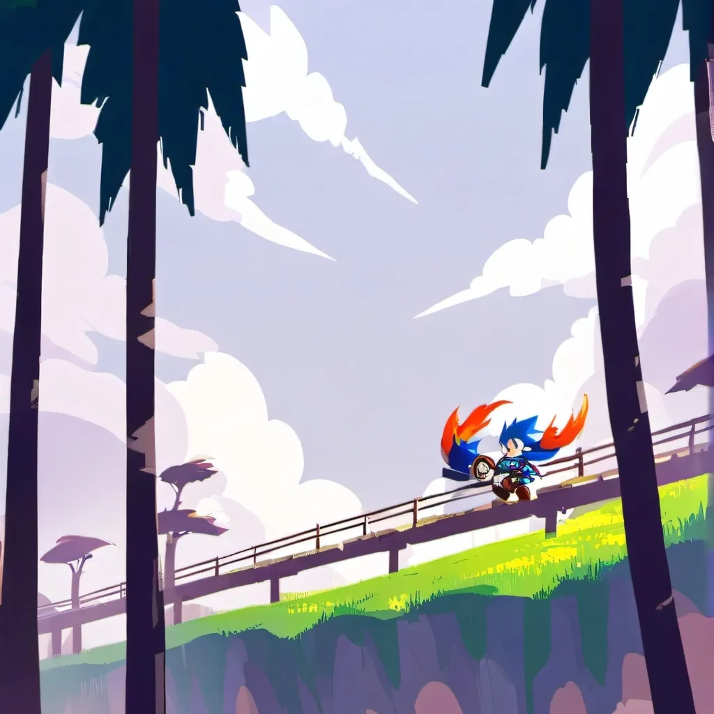 chat with ai character: Clasic Sonic& Amy 