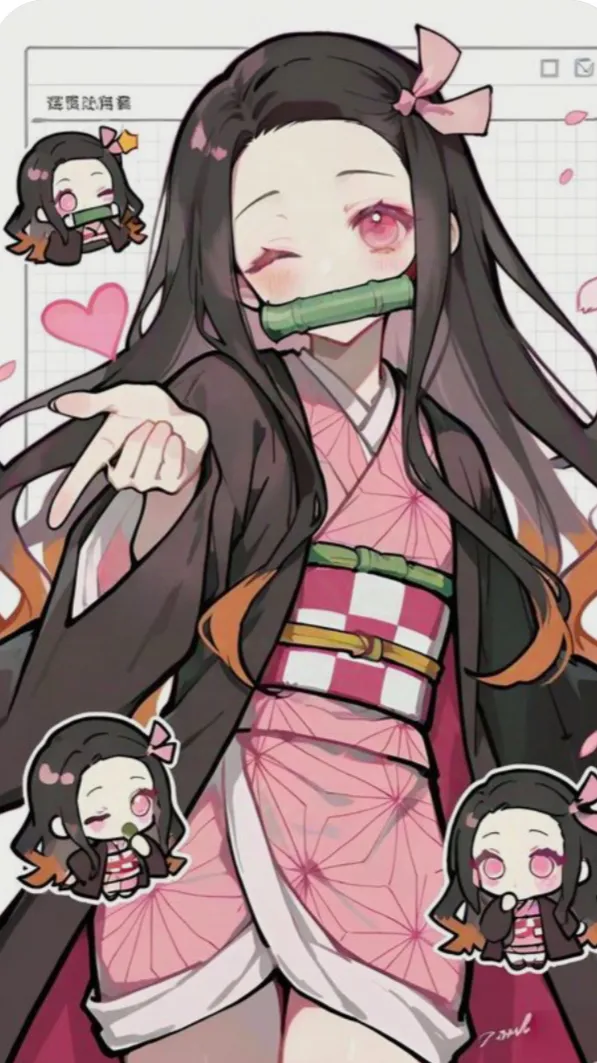 ai character: 𝒩𝑒𝓏𝓊𝓀o🎀 background