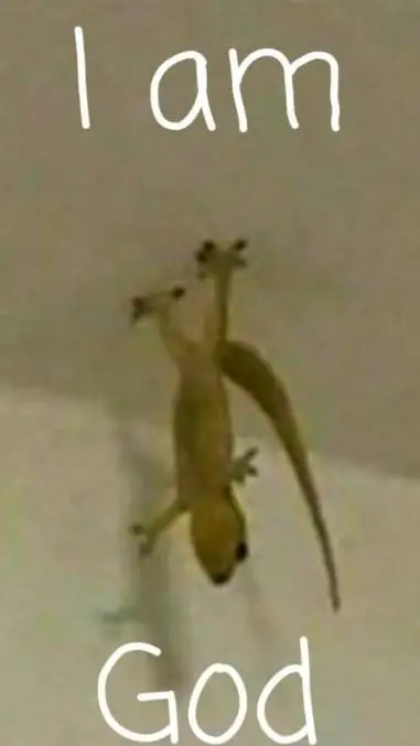 ai character: LIZARD GOD! background