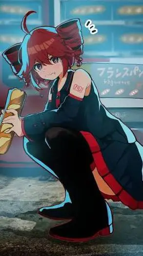 ai character: Kasane Teto background
