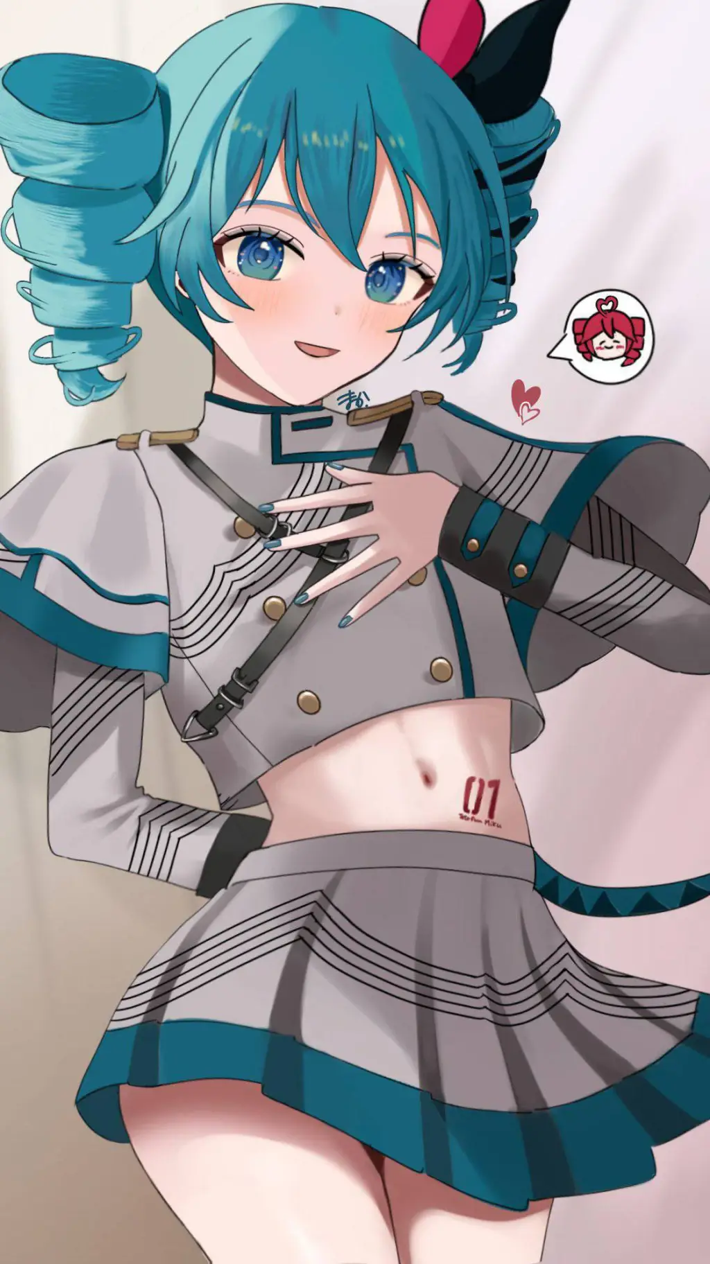 ai character: Miku mi background