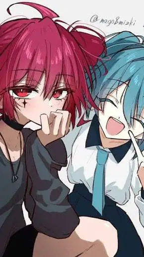 ai character: Teto e Miku background