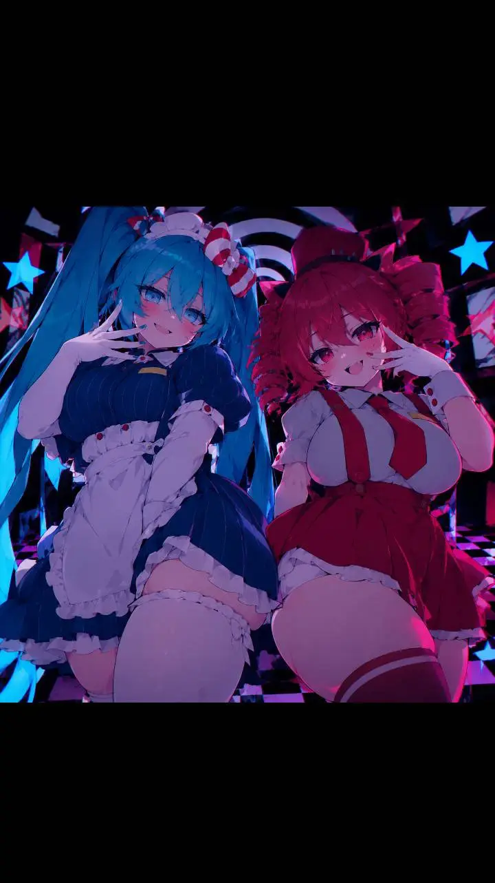 ai character: Miku, Teto background
