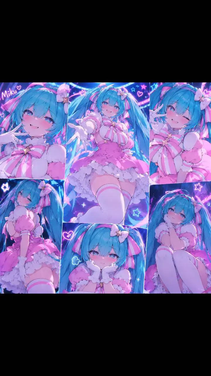 ai character: Miku ready background