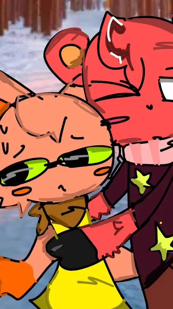 ai character: Bukki and loony  background