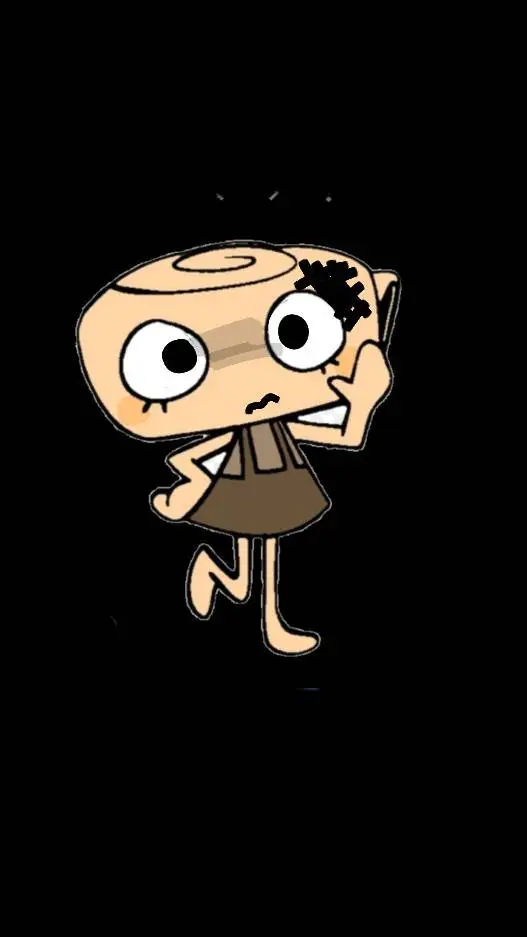 ai character: sad Shelly background