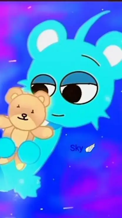 ai character: Sky bad Apple  background