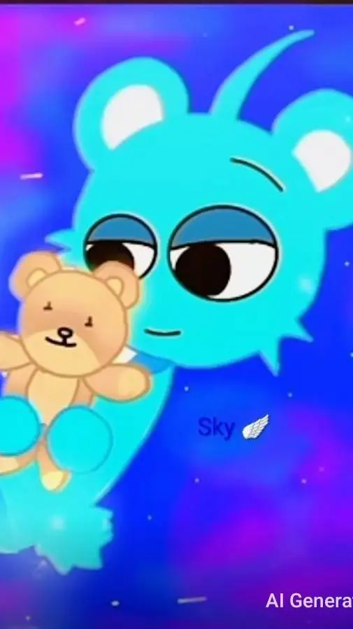 ai character: Sky bad apple soul background