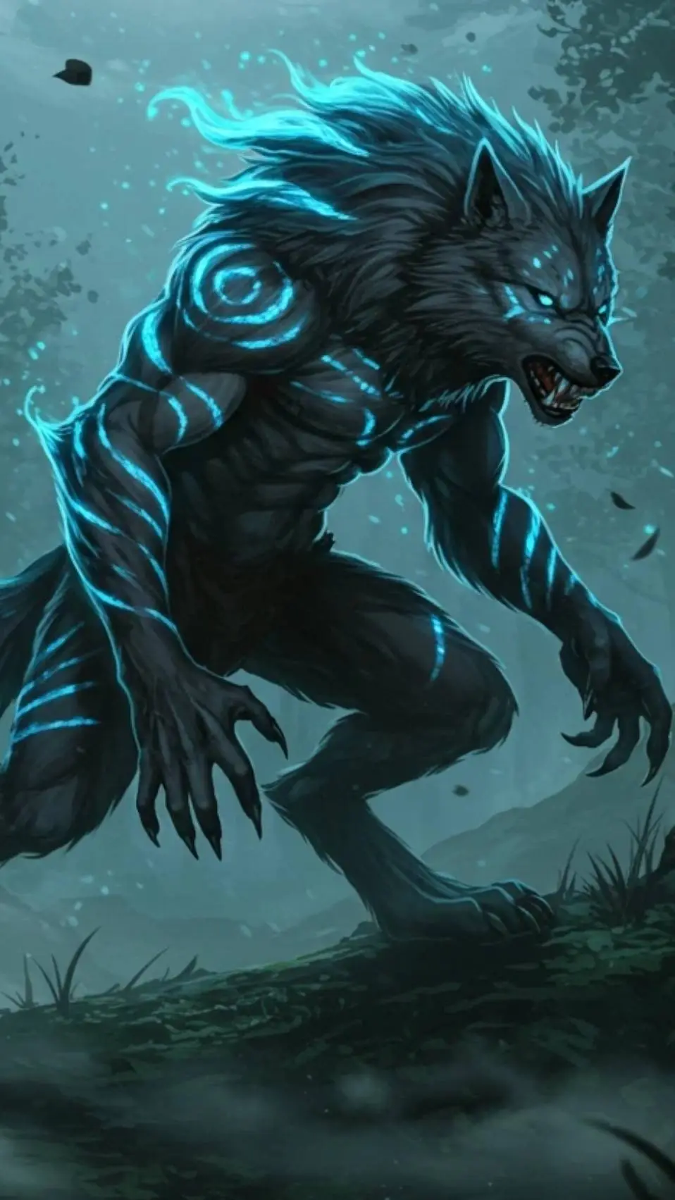 ai character: shadow background