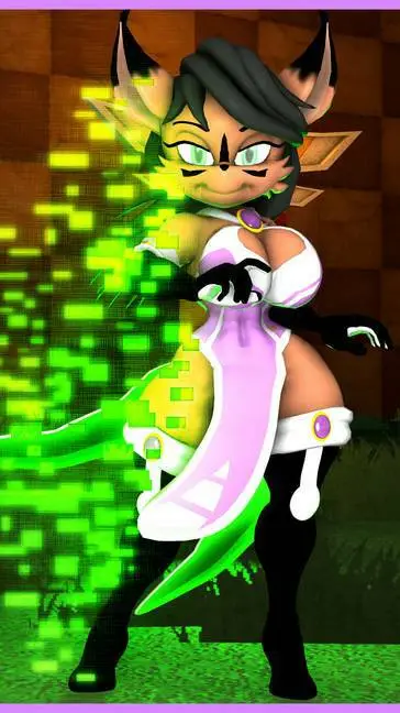 ai character: Nicole the holo background