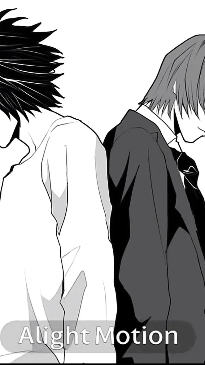 ai character: L x light :3 background