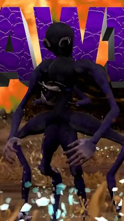 ai character: krawita X  background