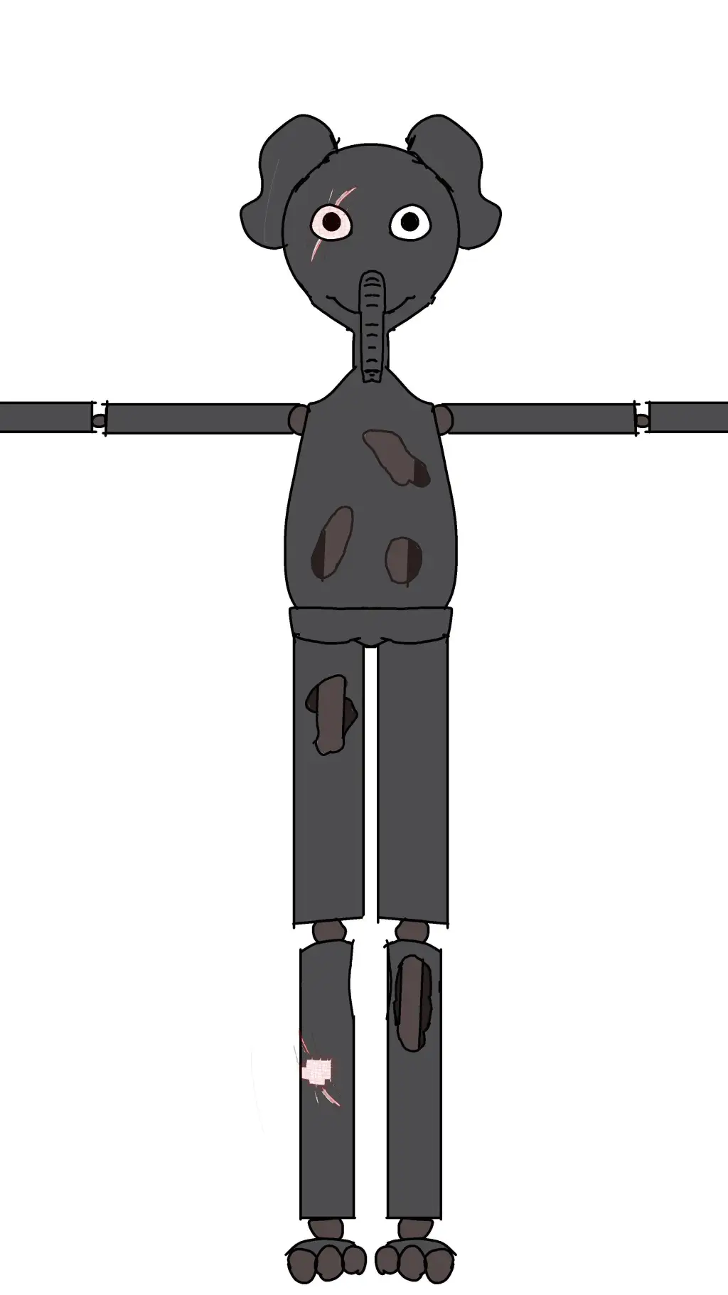 ai character: elefant background