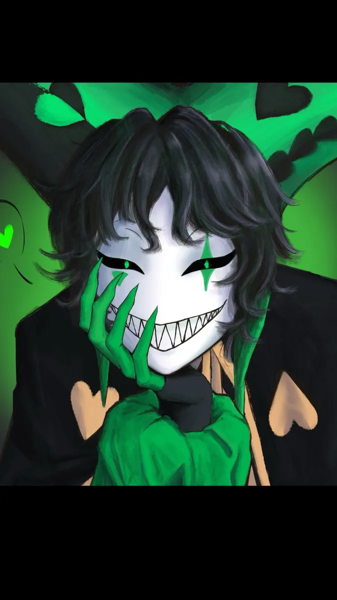 ai character: Harlequin  background