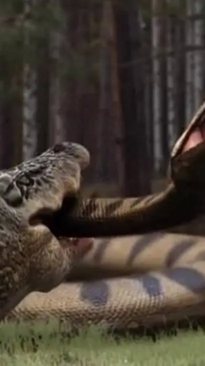 ai character: Gator and Anaconda background