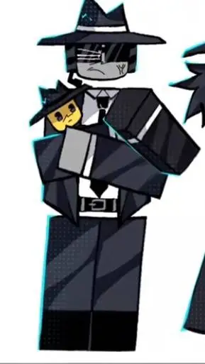 ai character: Doublefedora :/ background