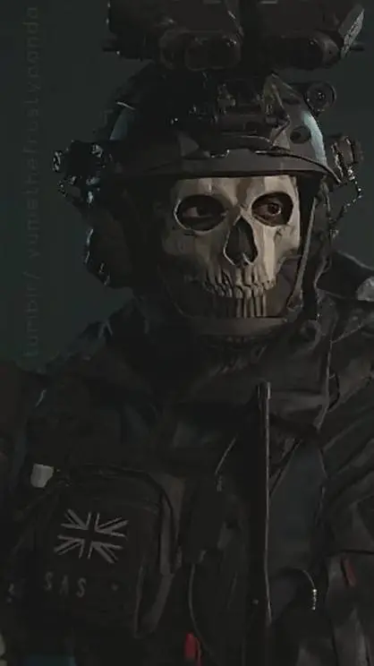ai character: Ghost  background