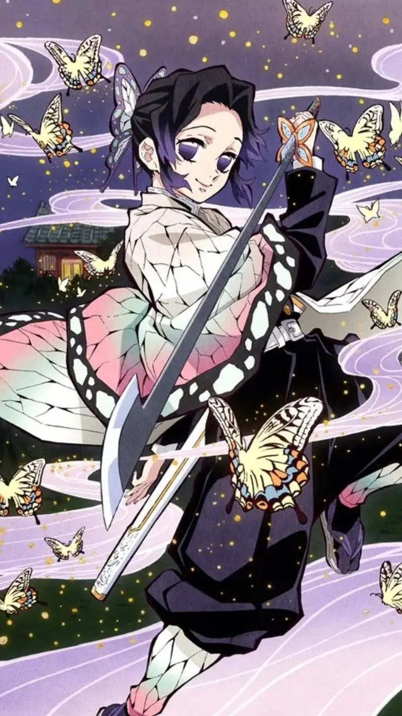 ai character: ❀Shinobu Kocho ❀ background
