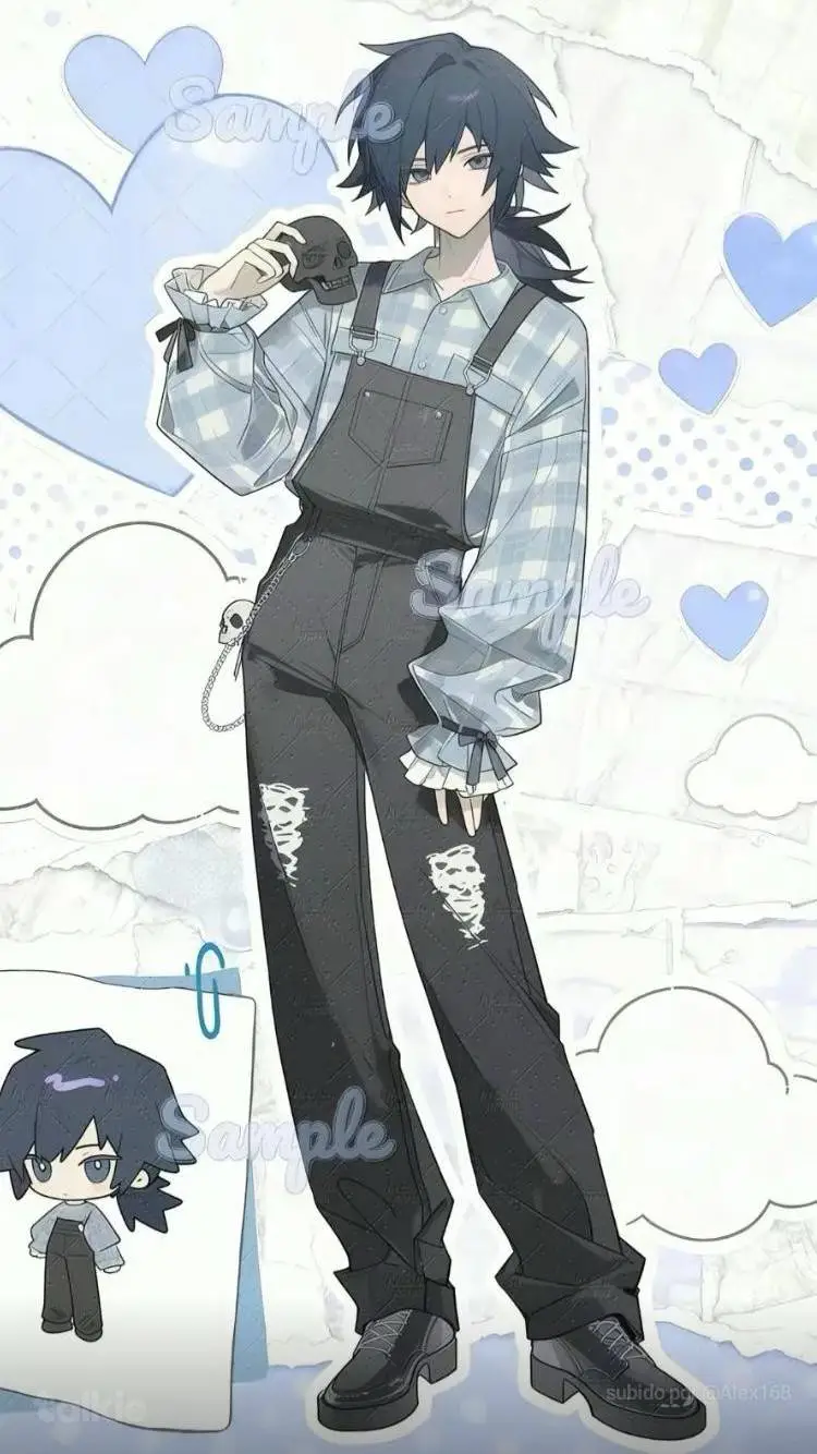 ai character: giyu💧 background