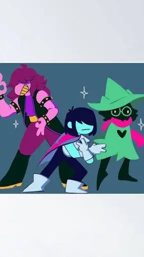 ai character: Deltarune Trio background