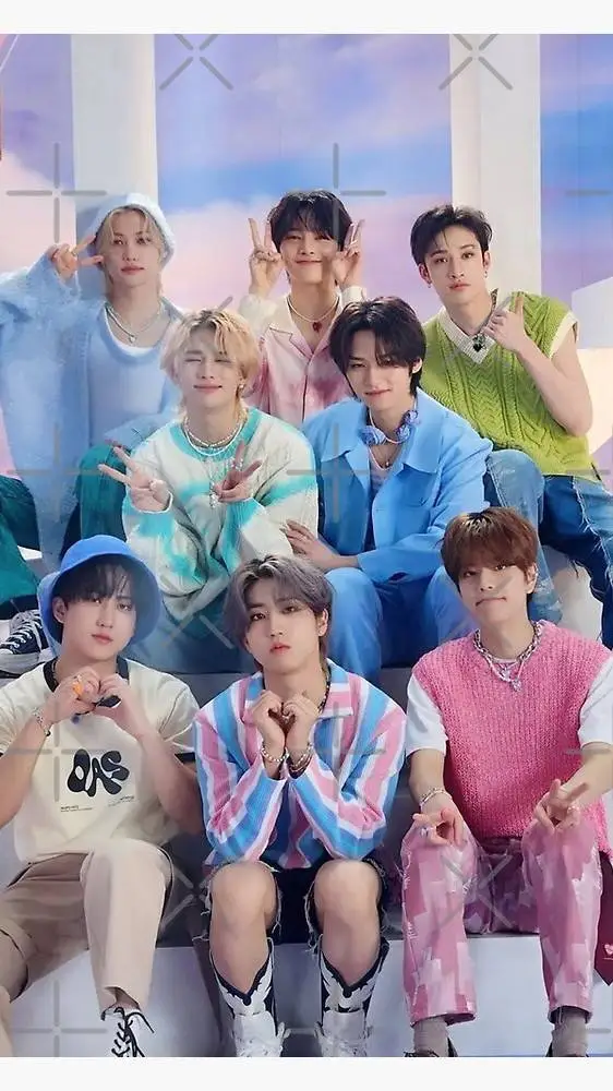 ai character: 🩷💚SKZ💚🩷 background