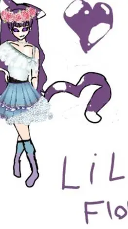 ai character: LiLa flor background