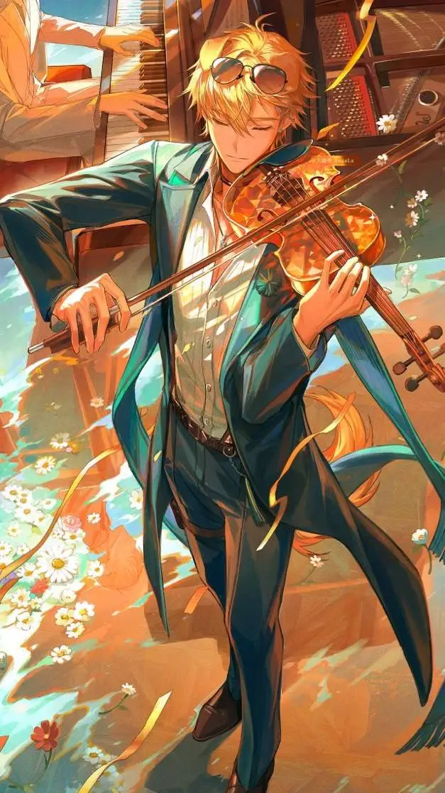 ai character: Music Speaks  background