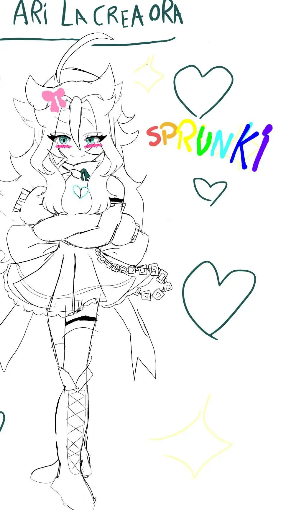 ai character: ari la creadora 🙂🥰 background