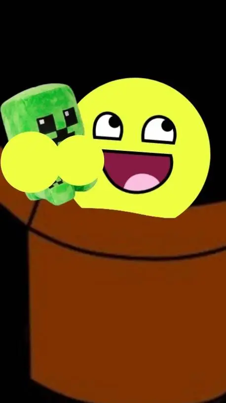 ai character: mini lol face  background