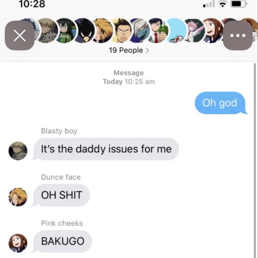 chat with ai character: MHA Texting Chat