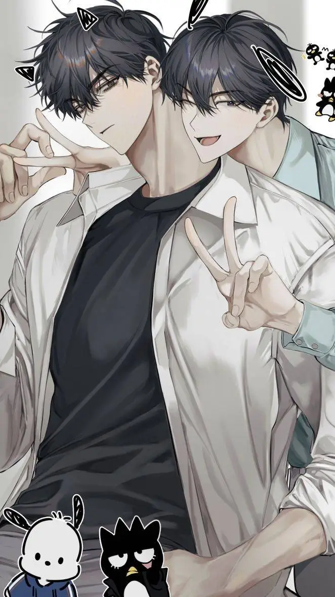 ai character: Owen&Alex  background