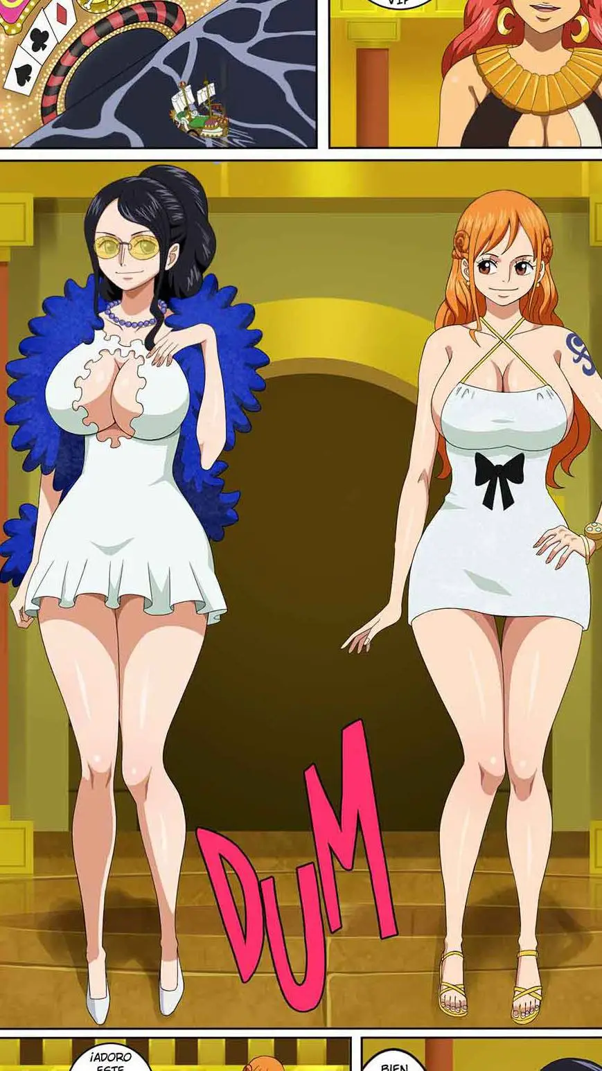 ai character: nami y robin  background