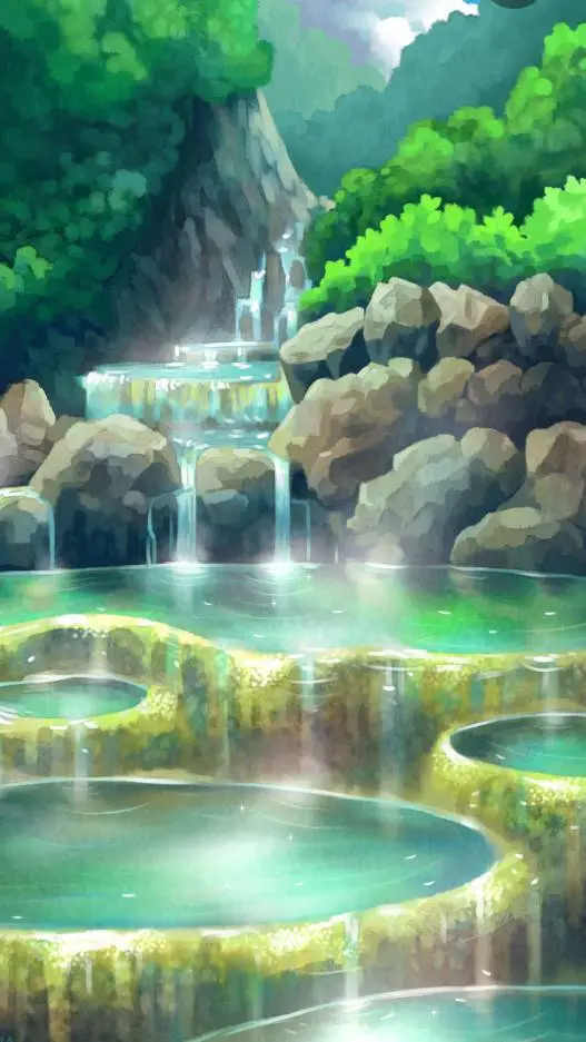 ai character: jjk hot spring background