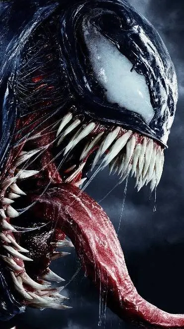 ai character: Venom x Spider-Man background