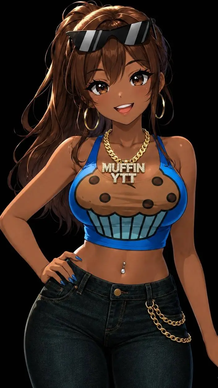 ai character: muffin girl background