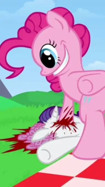 ai character: crazy pinkie pie background