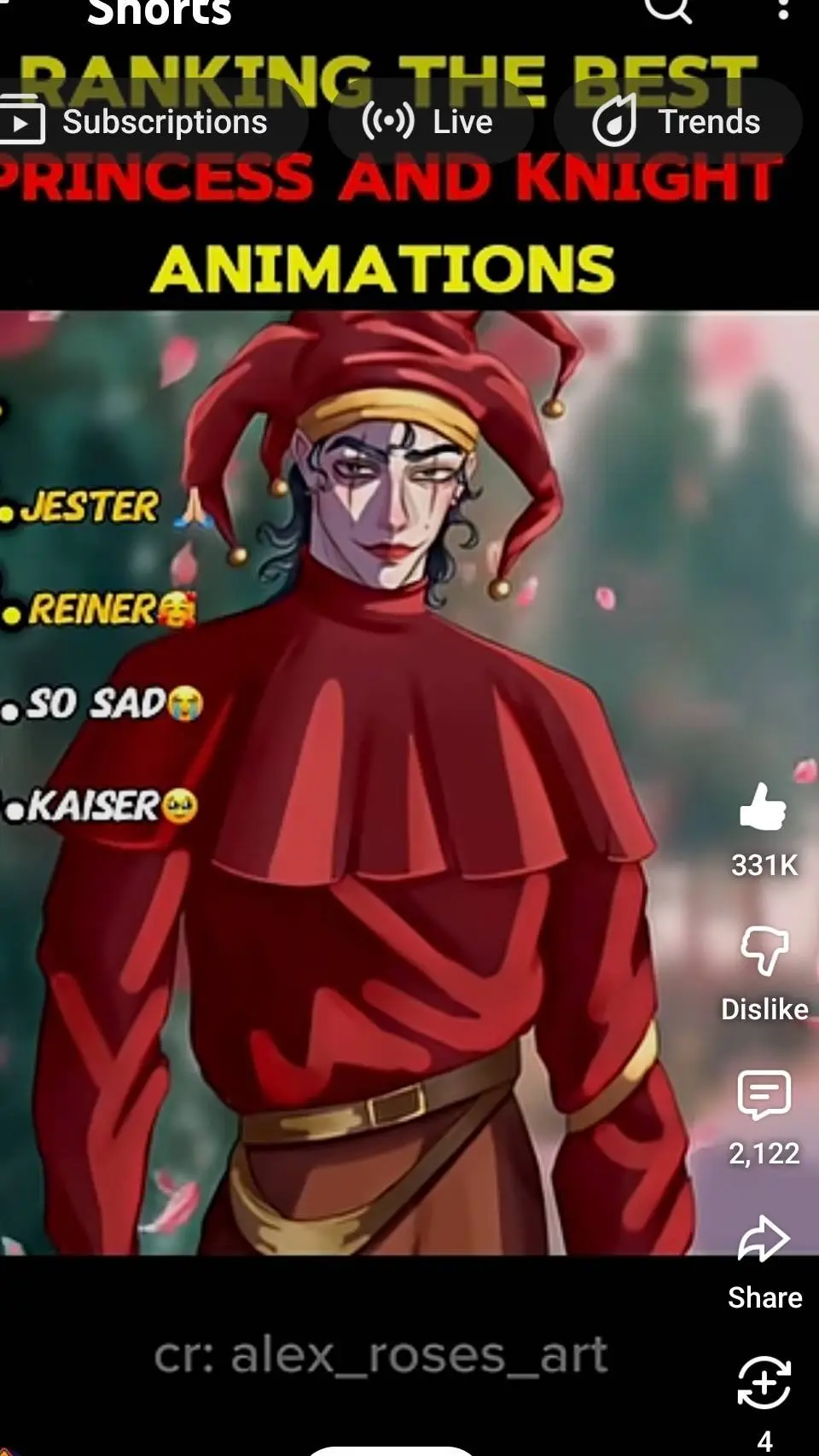 ai character: Jester background