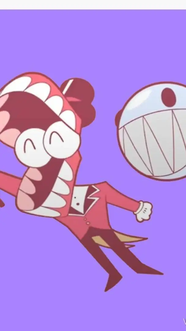 ai character: Caine and Bubble  background