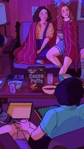 ai character: pijamada stranger  background