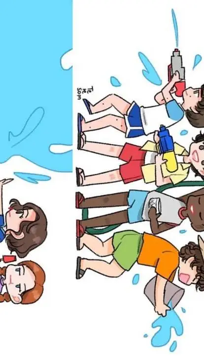 ai character: a la piscina st background