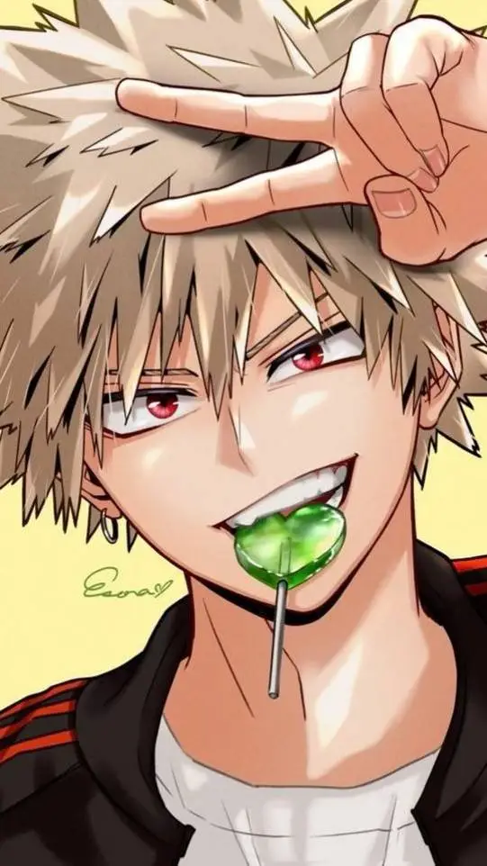 ai character: Bakugo Katsuki background