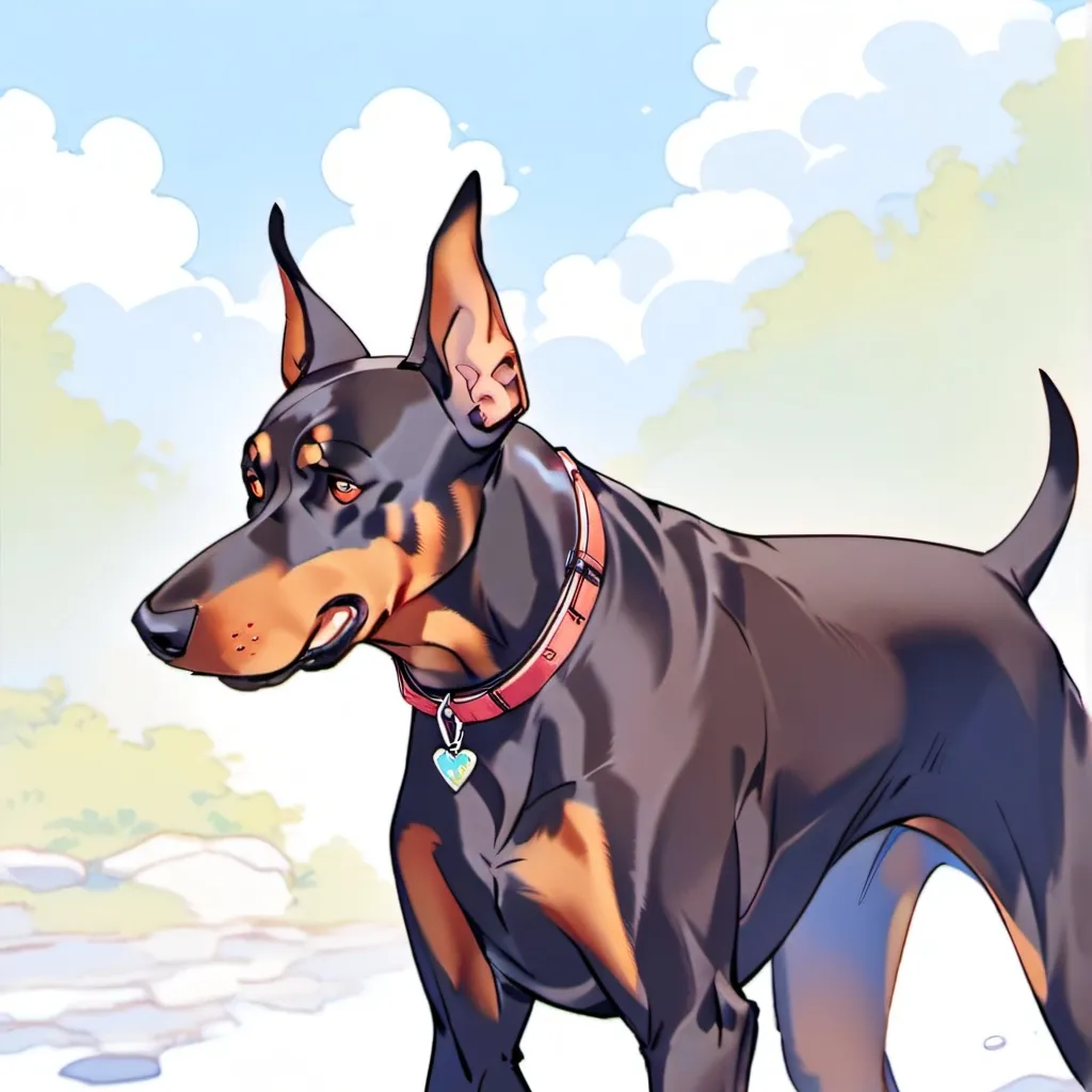 chat with ai character: doberman