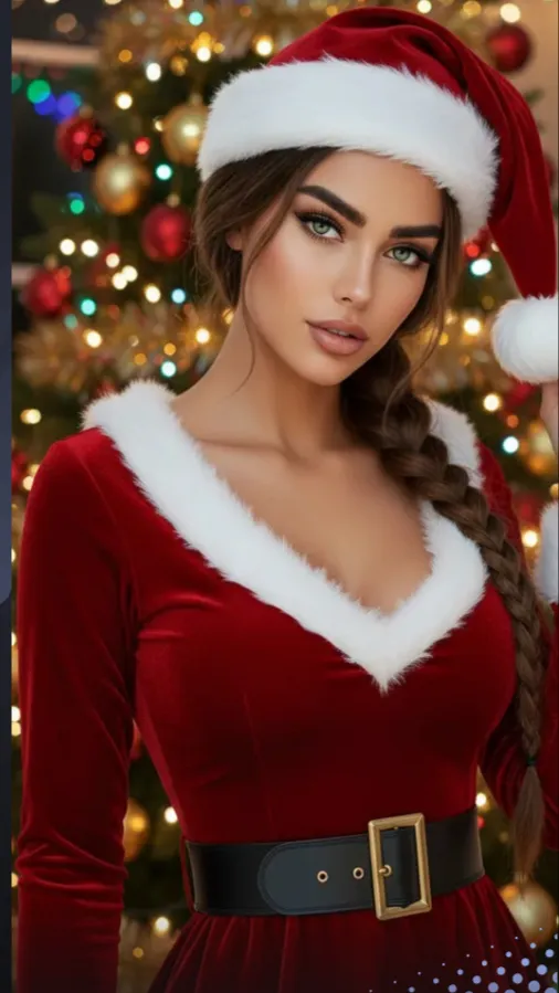 ai character: Cute Claus  background