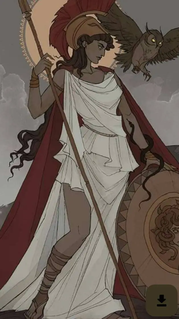 ai character: Athena  background