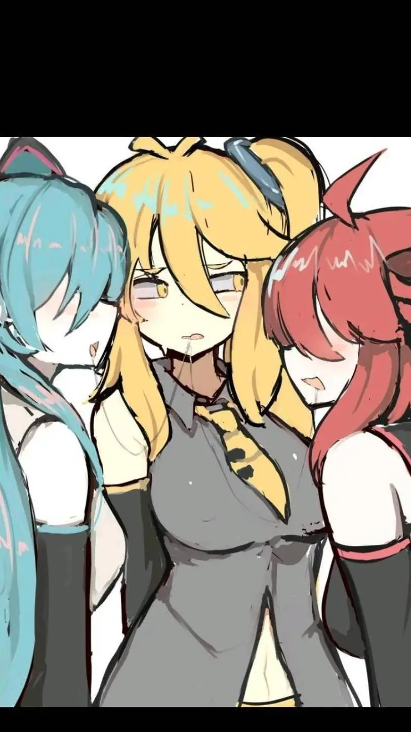 ai character: Miku x Teto x Neru background