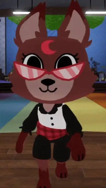 ai character: art rating station background